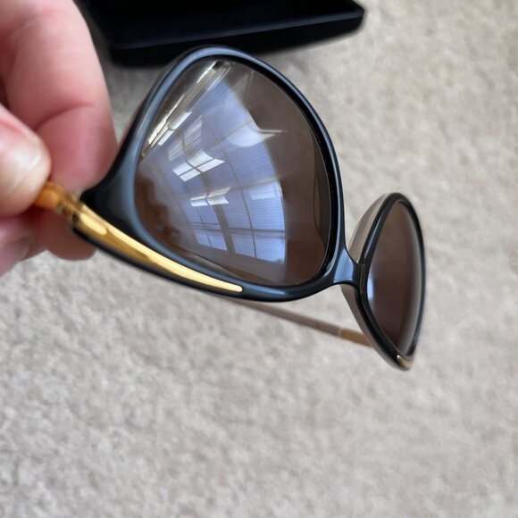 Ralph Lauren sunglasses 5203 1090T5 Black Plastic Sunglasses Brown Gradient - Picture 9 of 16